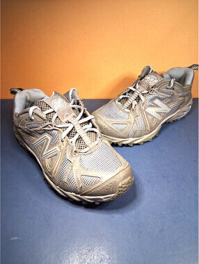 New Balance 573 V2 Women's 7D (Wide) Gray & Blue Trail All Terrain Running Shoes